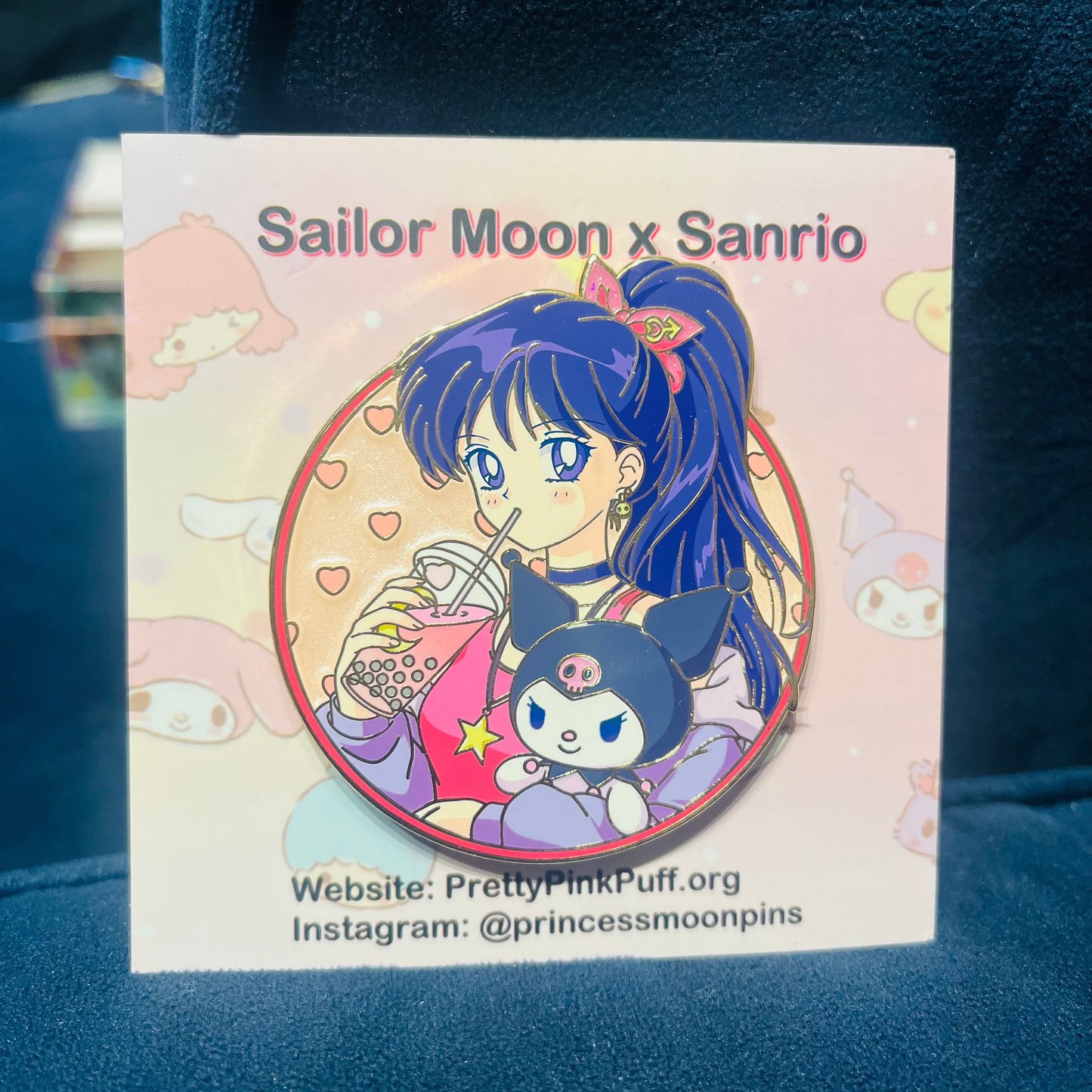 Sailor Moon x Sanrio Round 2.5 inch Pin Series!