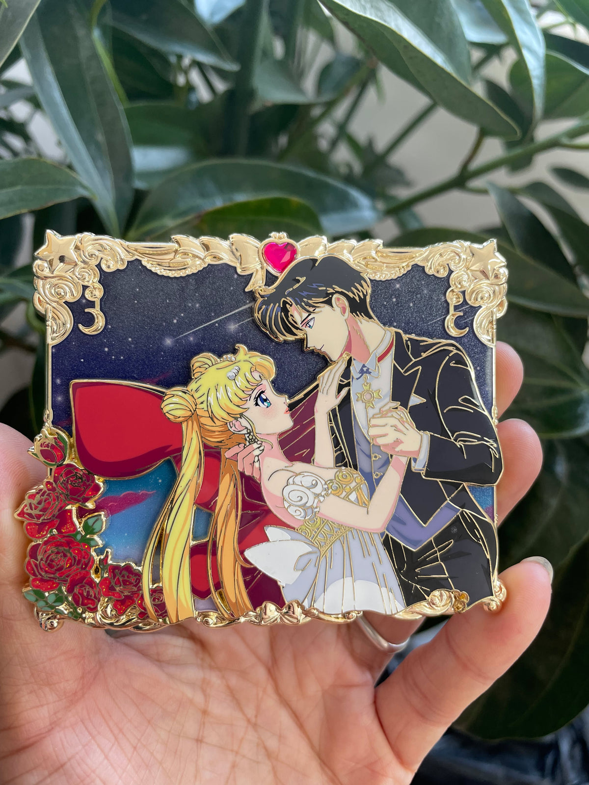 Moonlight Dance - 3.75 inch Pin on Pin with 3D Frame!