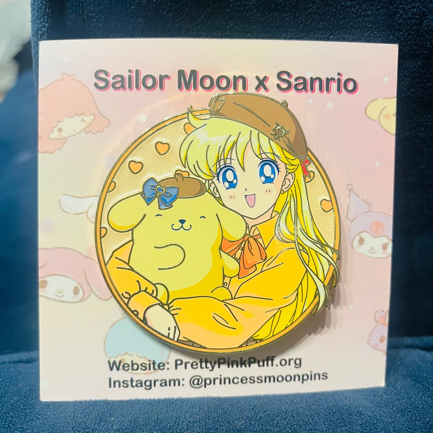 Sailor Moon x Sanrio Round 2.5 inch Pin Series!