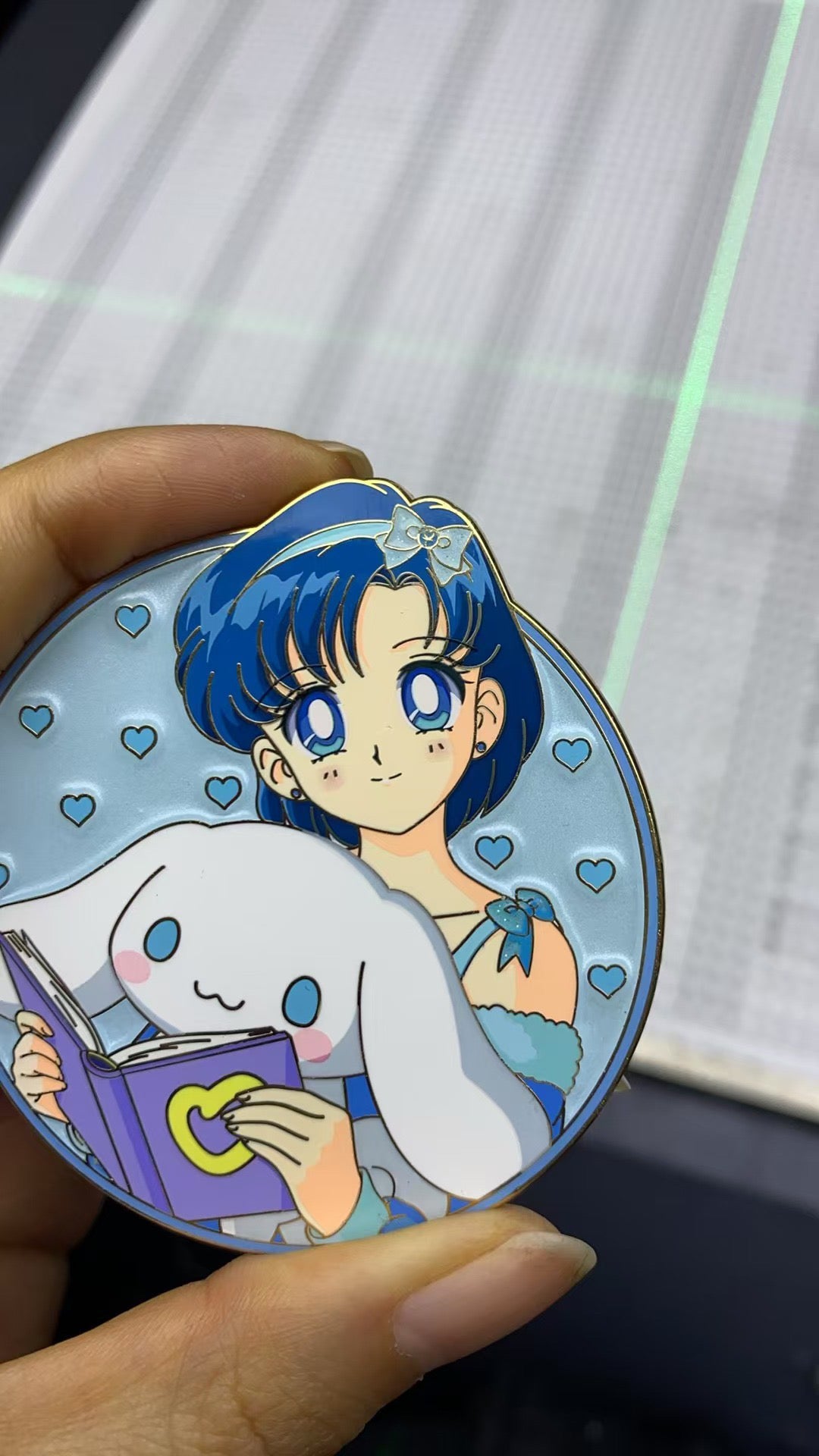 Sailor Moon x Sanrio Round 2.5 inch Pin Series!