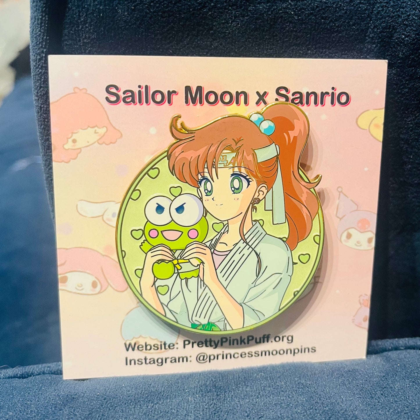 Sailor Moon x Sanrio Round 2.5 inch Pin Series!