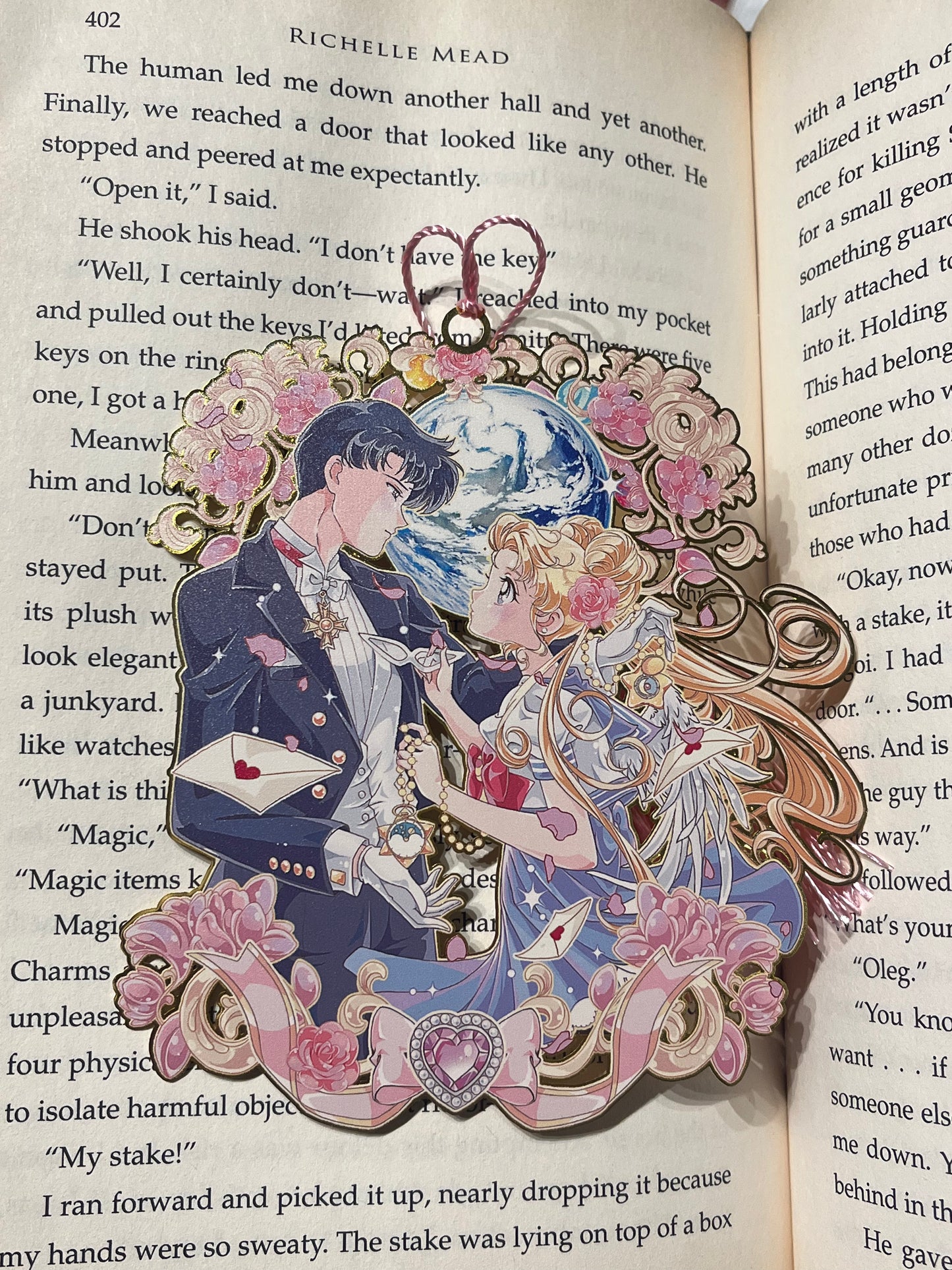 Sailor Moon Metal Bookmark! Usagi and Mamoru Love!