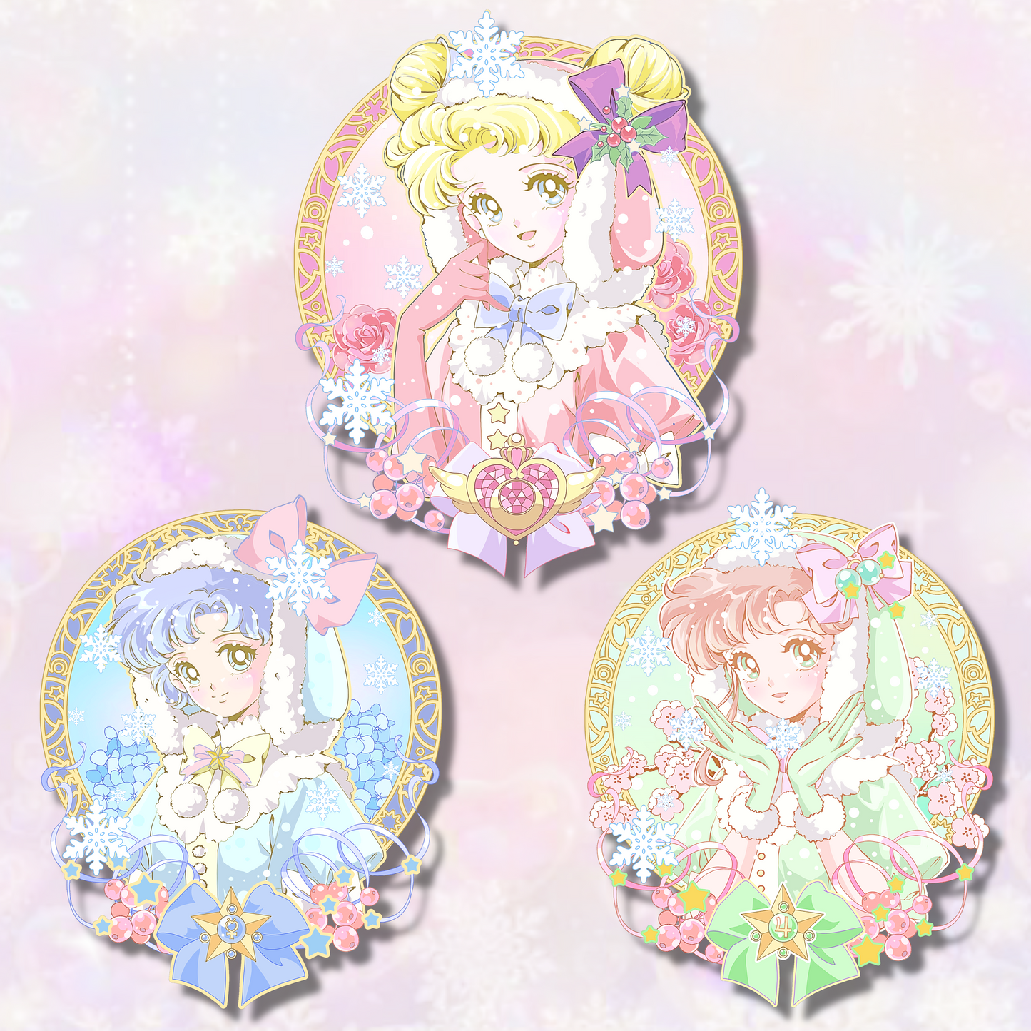 Winter Sailor Moon Pillarart Series!!! PRESALE ONLY