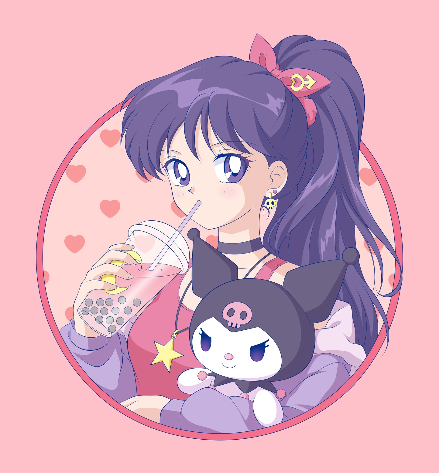 Sailor Moon x Sanrio Round 2.5 inch Pin Series!