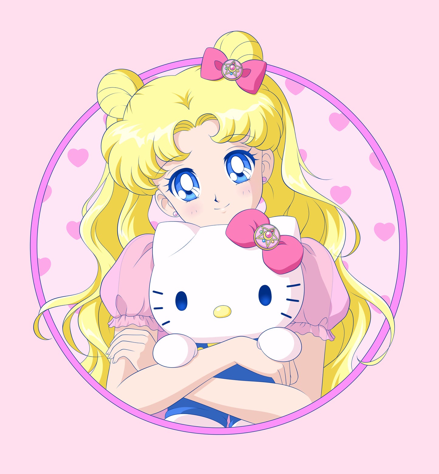 Sailor Moon x Sanrio Round 2.5 inch Pin Series!