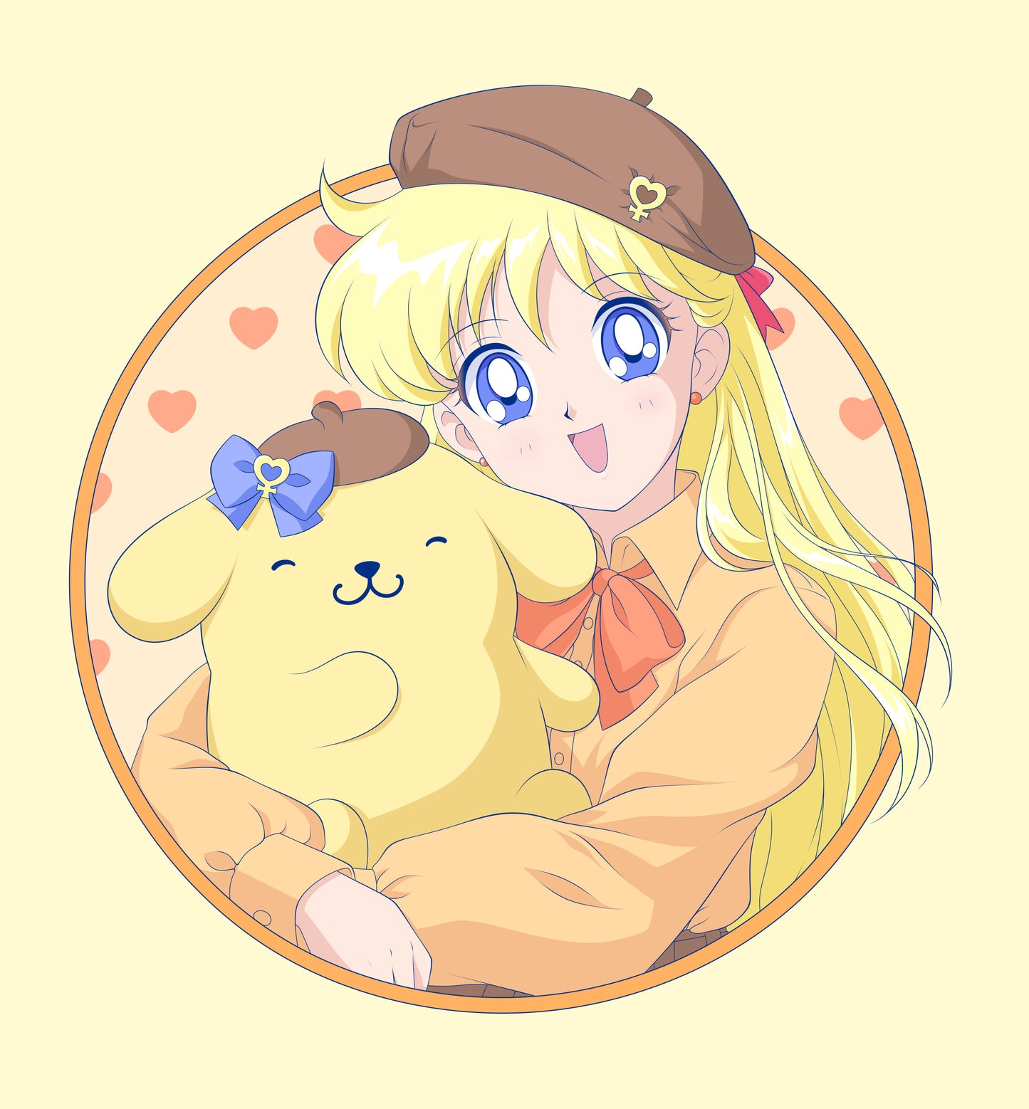 Sailor Moon x Sanrio Round 2.5 inch Pin Series!