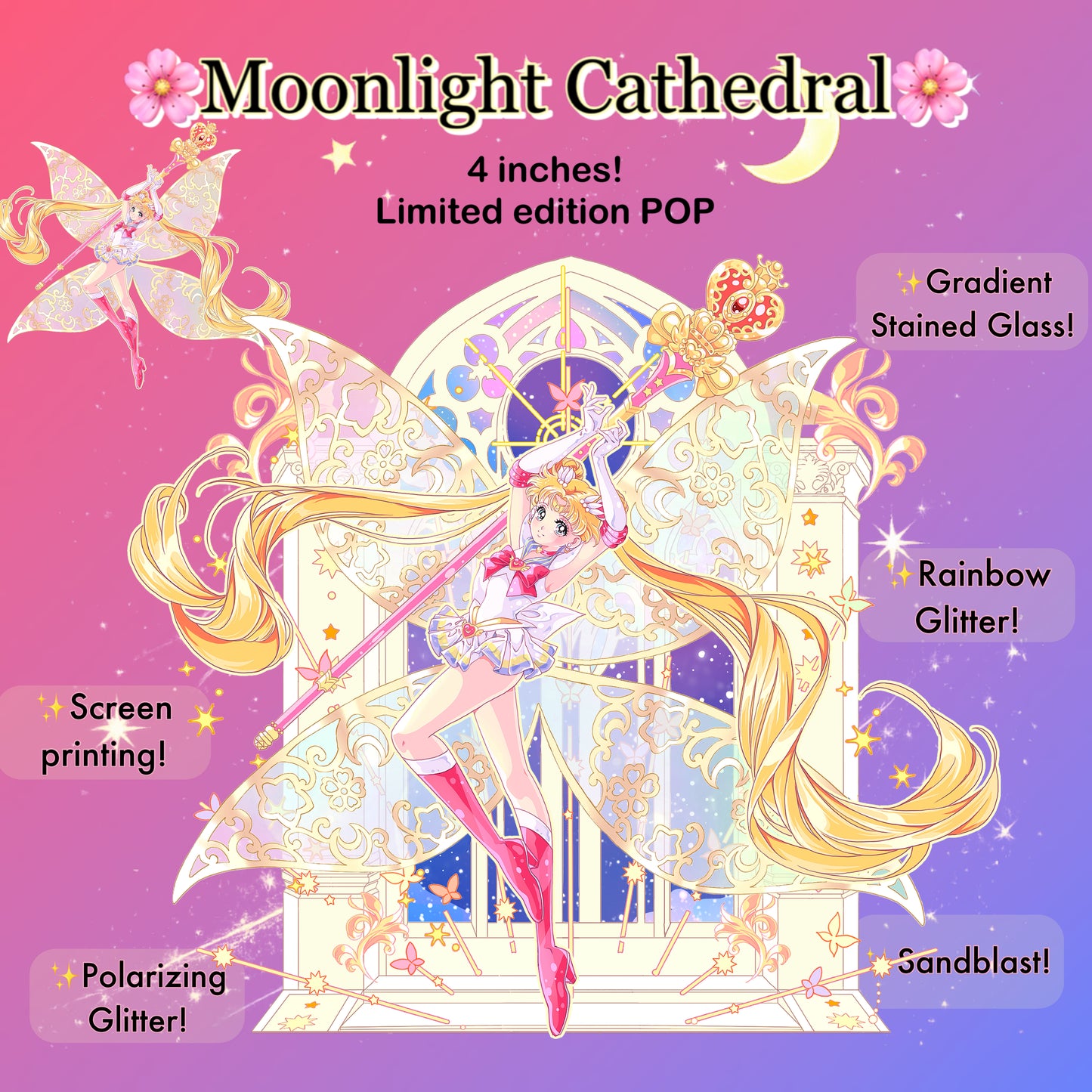 PREORDER ONLY Moonlight Cathedral: 4 inch POP or Topper Only!