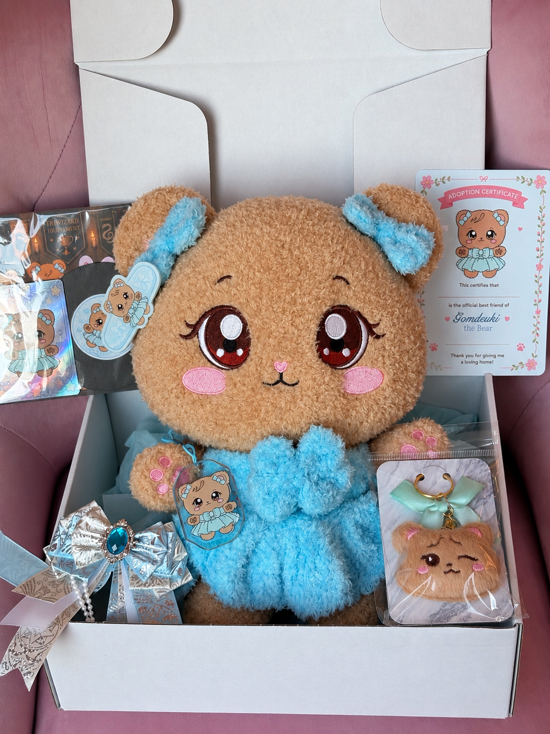 Blackpink JENNIE Gomdeuki Character Plush Gift Set! Kpop Mystery Blind Box!