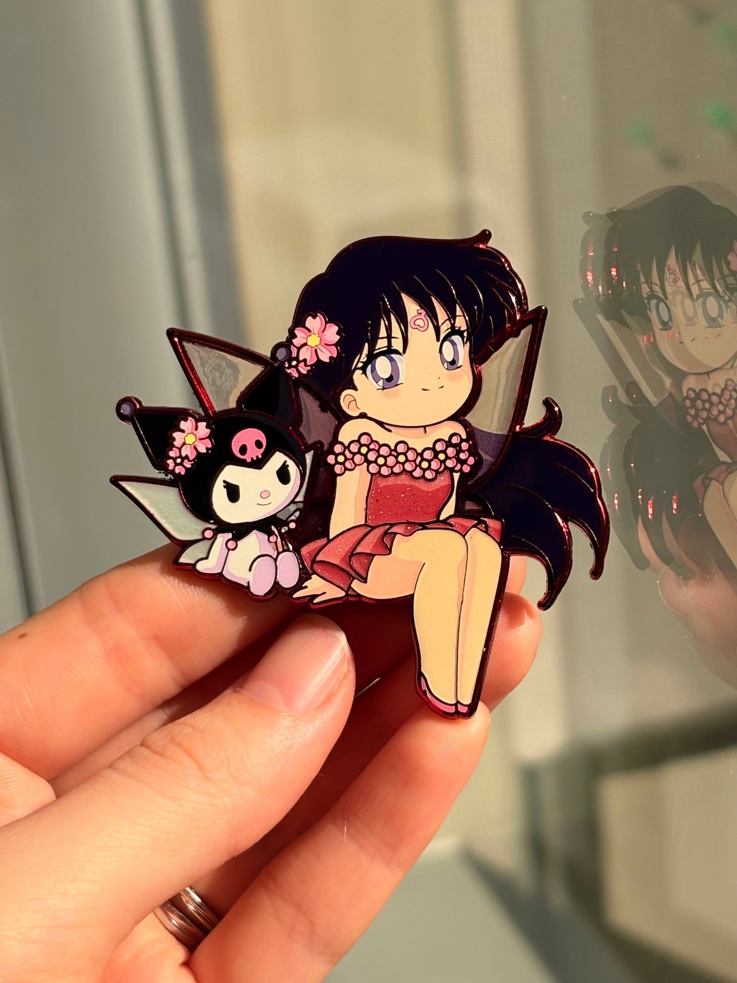 Thumbelina Sailor Moon x Sanrio Pin on Pin Flower Fairies Set!