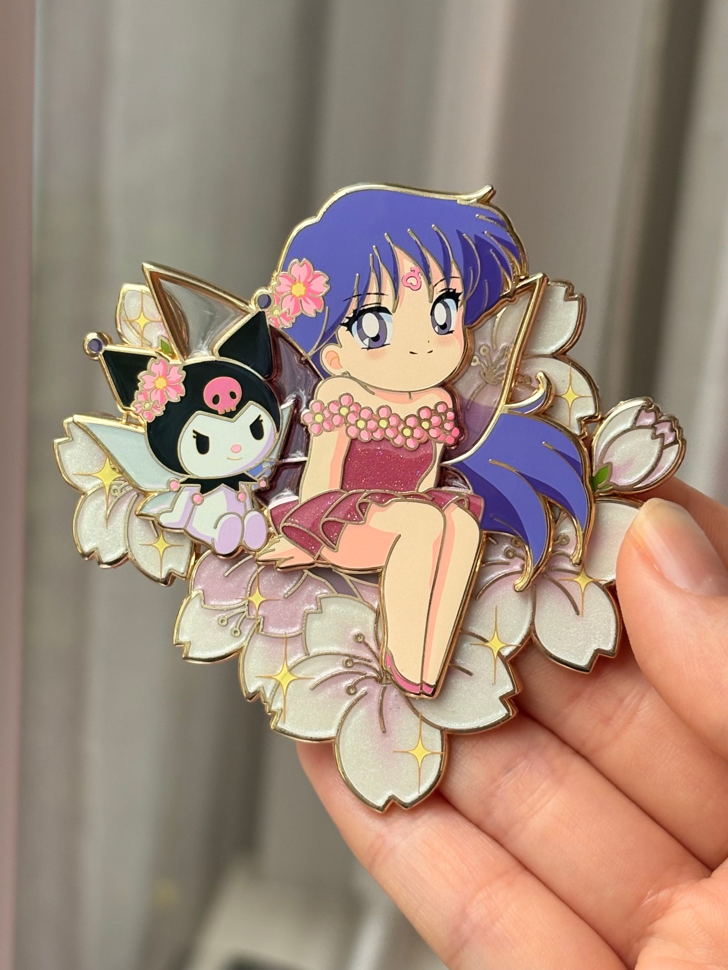Thumbelina Sailor Moon x Sanrio Pin on Pin Flower Fairies Set!