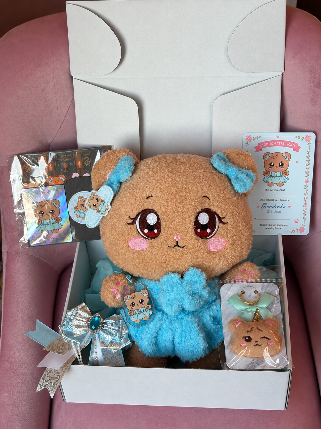 Blackpink JENNIE Gomdeuki Character Plush Gift Set! Kpop Mystery Blind Box!