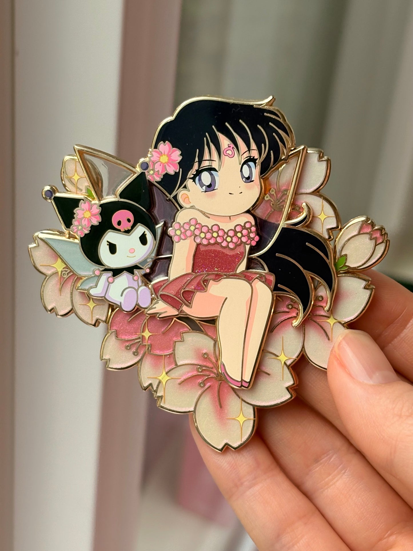 Thumbelina Sailor Moon x Sanrio Pin on Pin Flower Fairies Set!