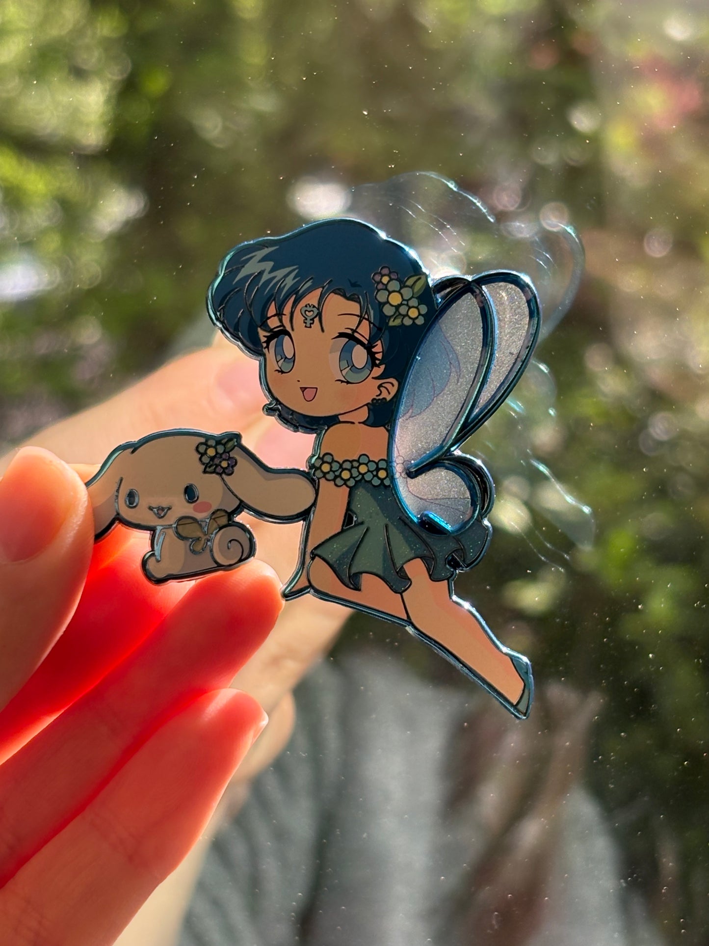 Thumbelina Sailor Moon x Sanrio Pin on Pin Flower Fairies Set!