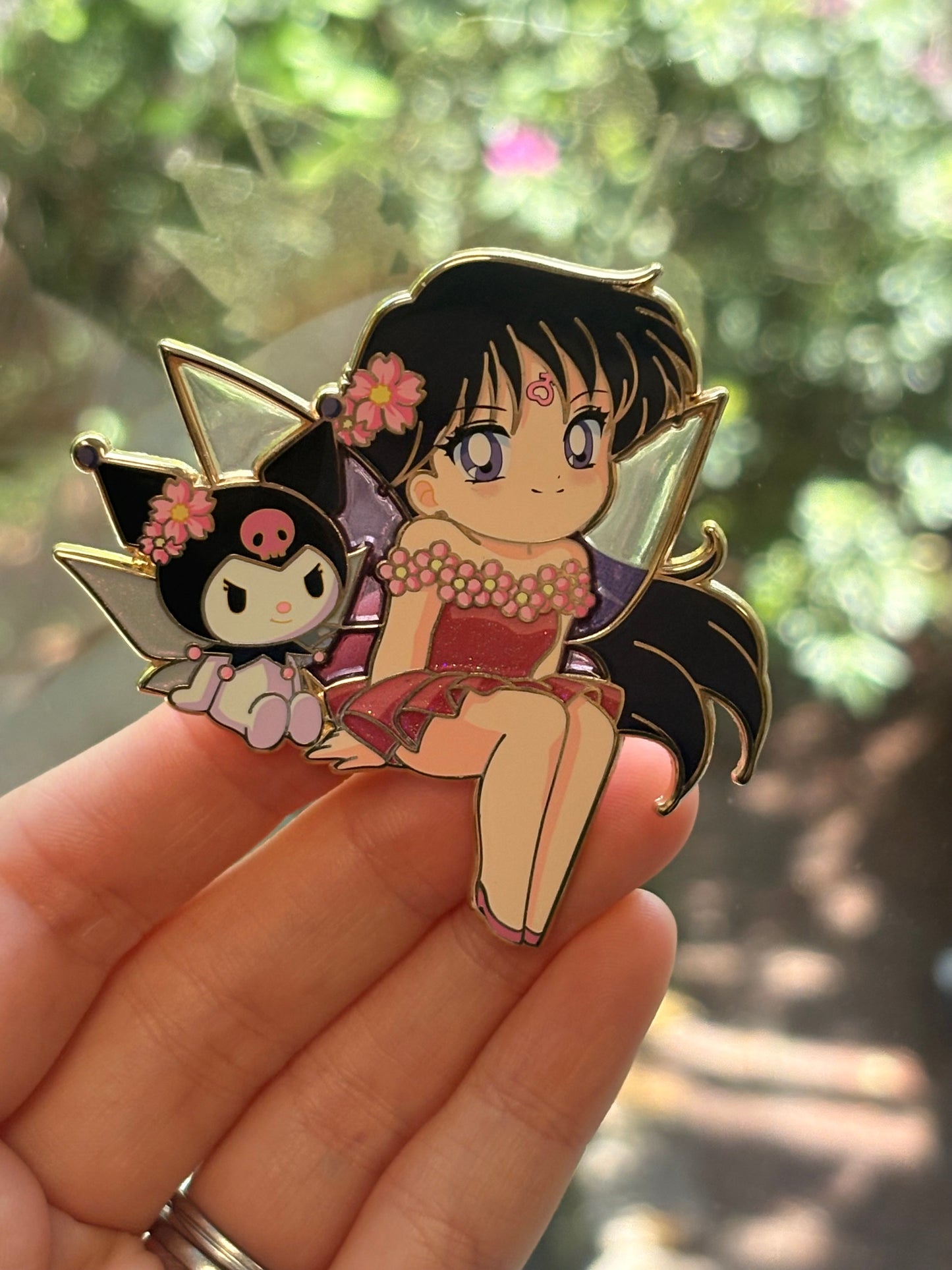Thumbelina Sailor Moon x Sanrio Pin on Pin Flower Fairies Set!