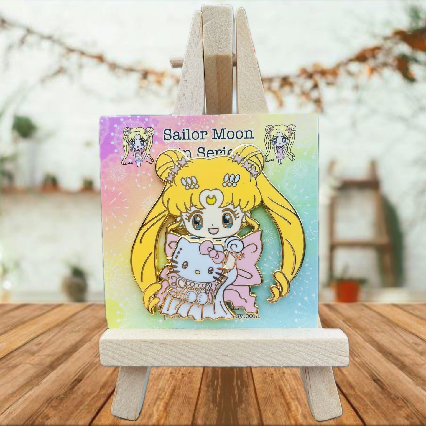 Sailor Moon 2 inch Spinning Enamel Pin Sailor Moon Princess Series Set of 6!! FULL SET