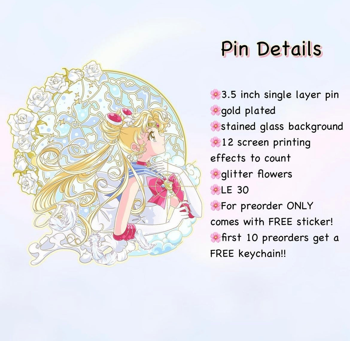 Magic Sailor Moon Luxury 3.5 inch Pin!