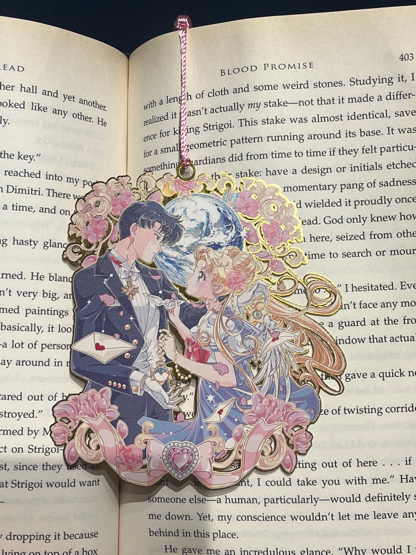 Sailor Moon Metal Bookmark! Usagi and Mamoru Love!