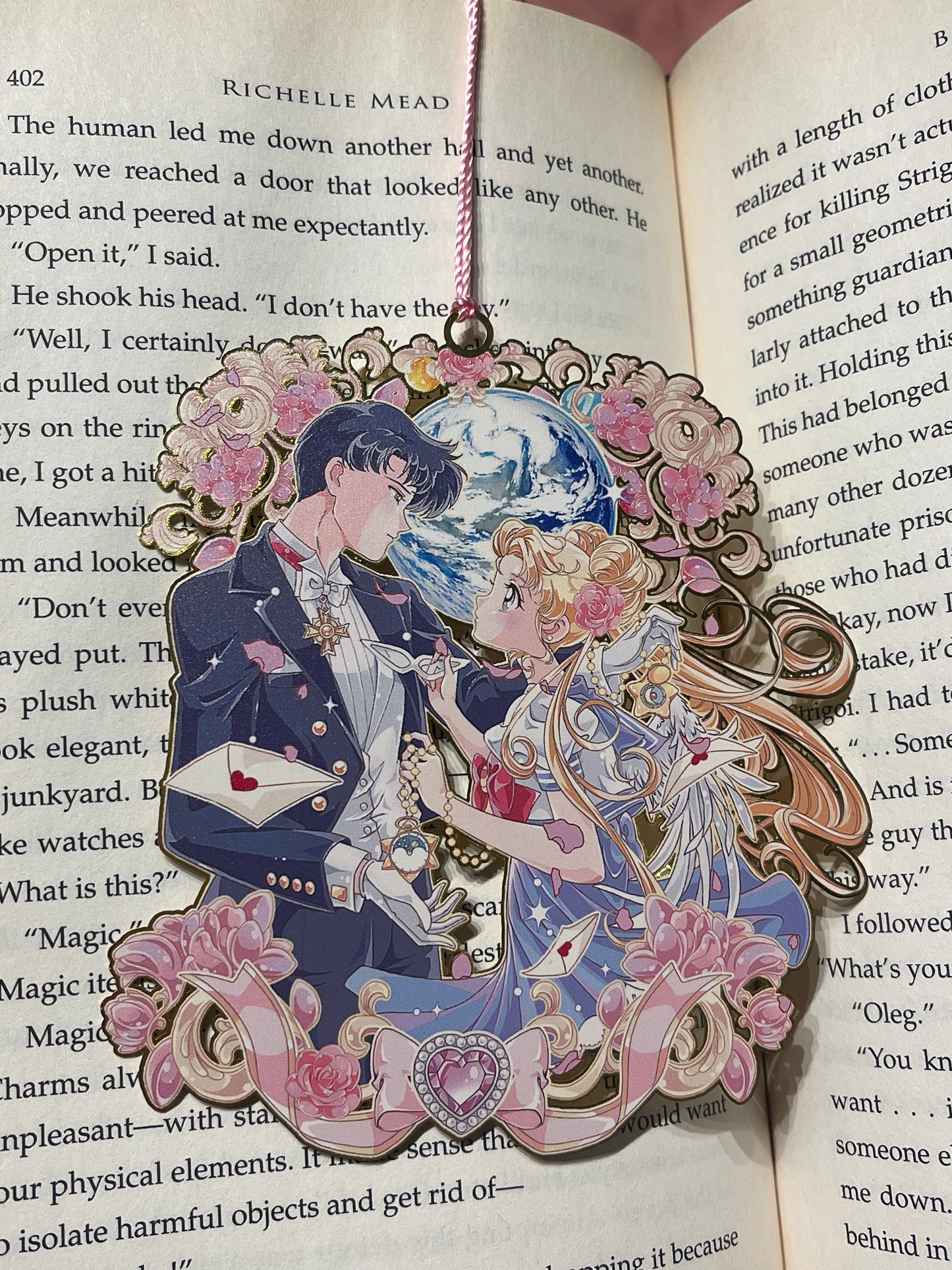 Sailor Moon Metal Bookmark! Usagi and Mamoru Love!