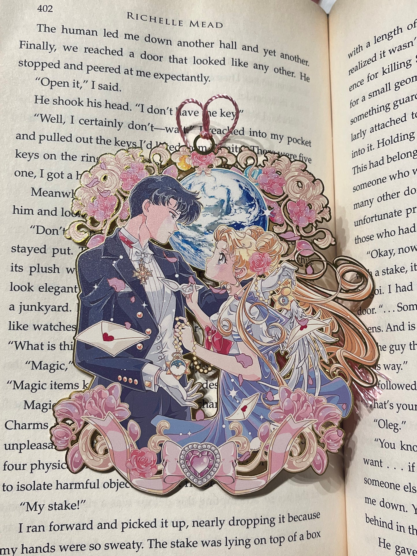 Sailor Moon Metal Bookmark! Usagi and Mamoru Love!