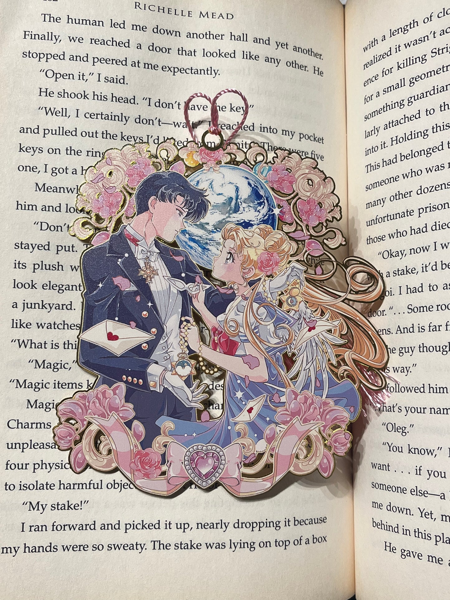 Sailor Moon Metal Bookmark! Usagi and Mamoru Love!