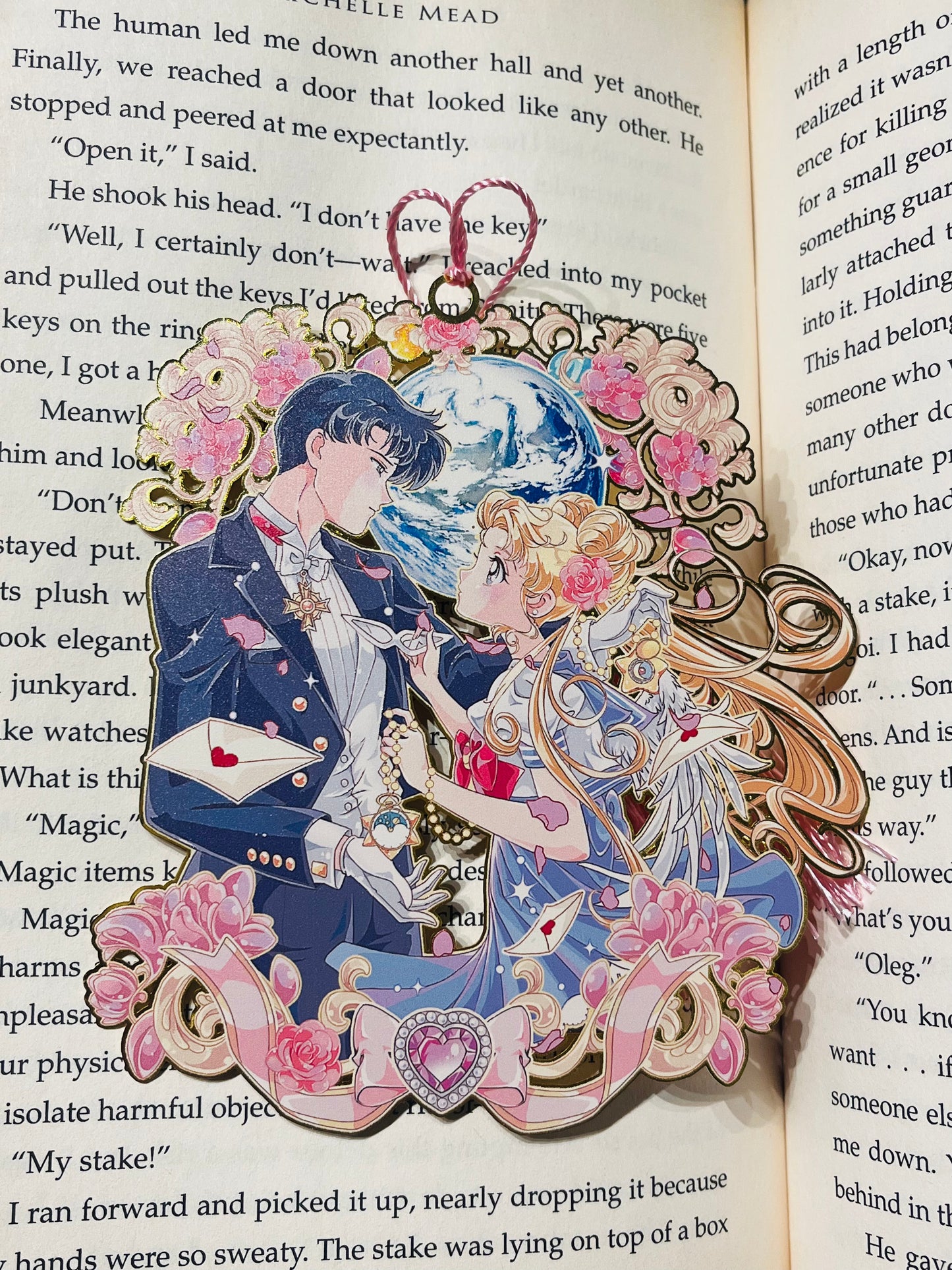 Sailor Moon Metal Bookmark! Usagi and Mamoru Love!