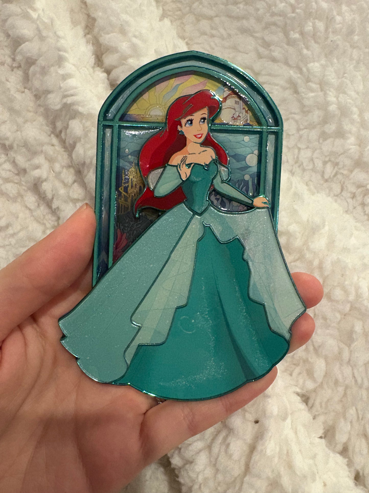 PREORDER 4.5 inch Pin on Pin Stained Glass Ariel!