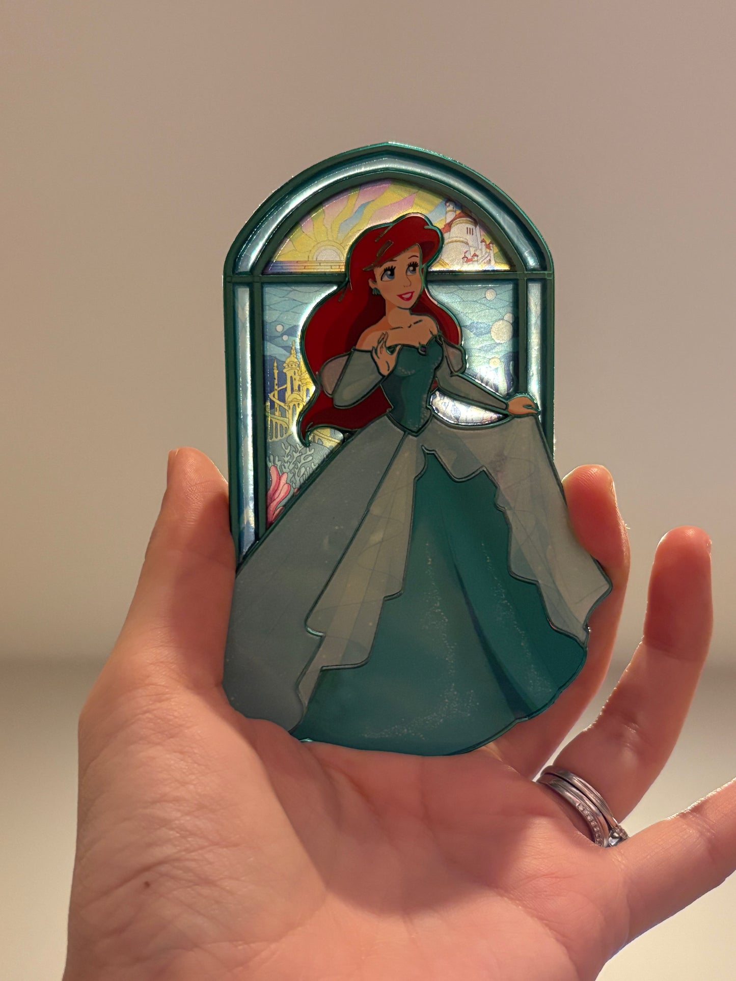 PREORDER 4.5 inch Pin on Pin Stained Glass Ariel!