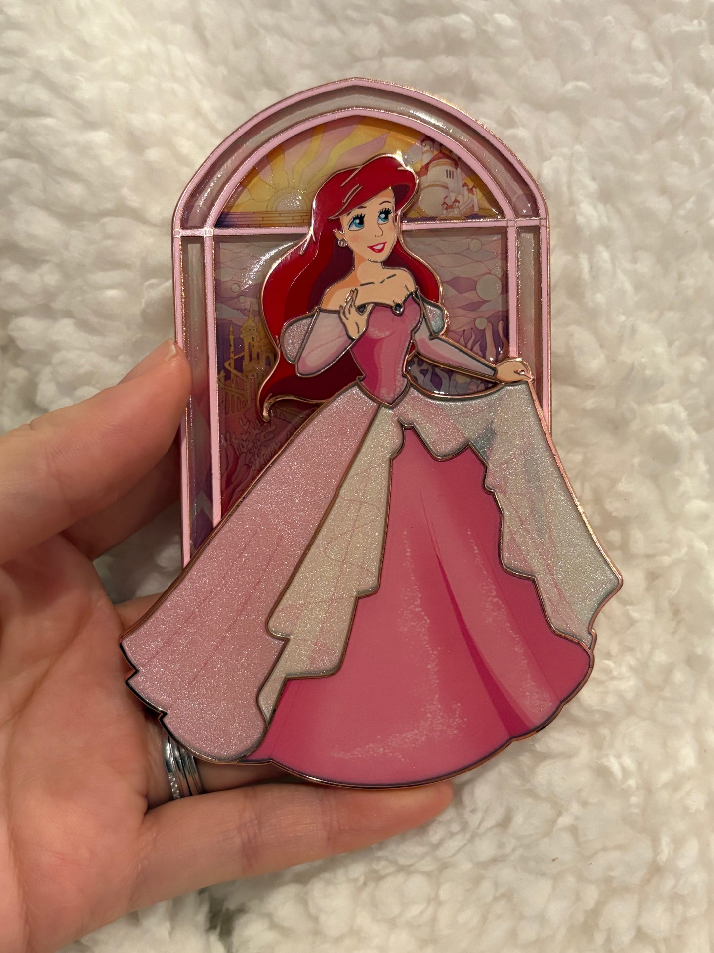 PREORDER 4.5 inch Pin on Pin Stained Glass Ariel!