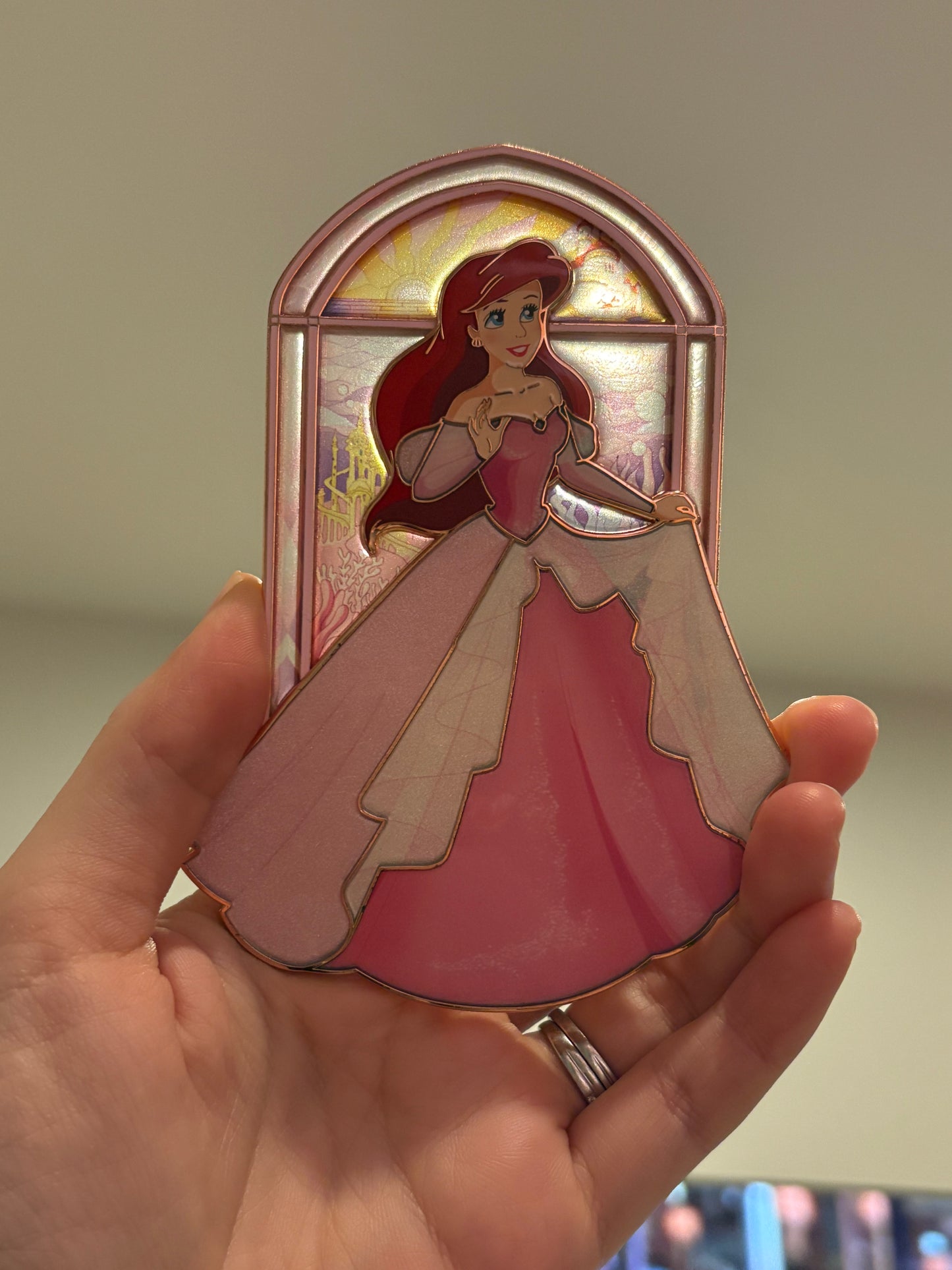 PREORDER 4.5 inch Pin on Pin Stained Glass Ariel!
