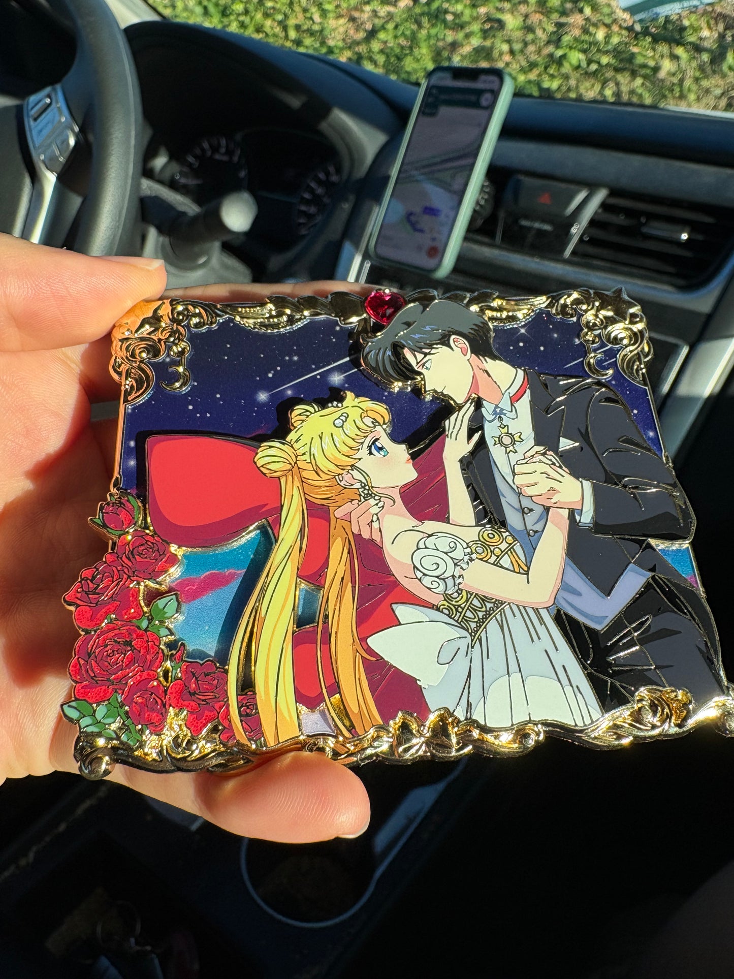 Moonlight Dance - 3.75 inch Pin on Pin with 3D Frame!