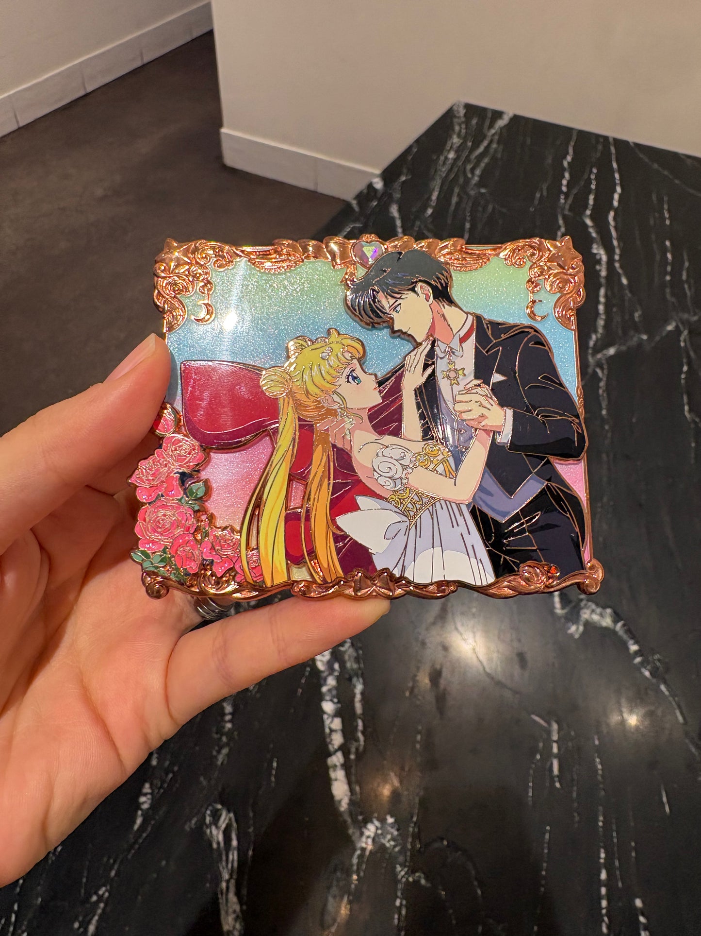 Moonlight Dance - 3.75 inch Pin on Pin with 3D Frame!