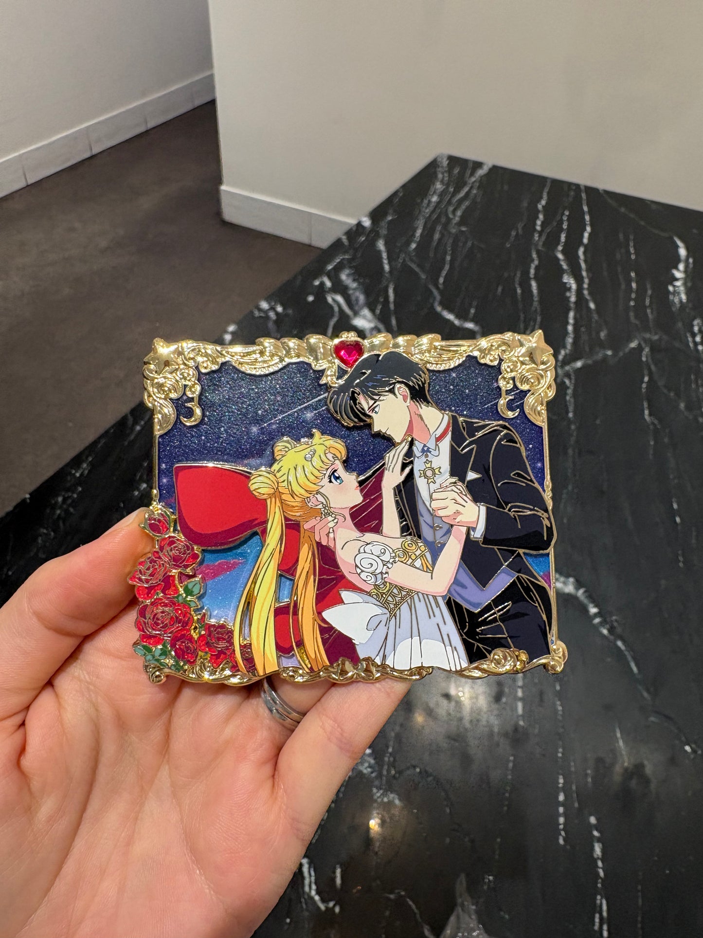Moonlight Dance - 3.75 inch Pin on Pin with 3D Frame!