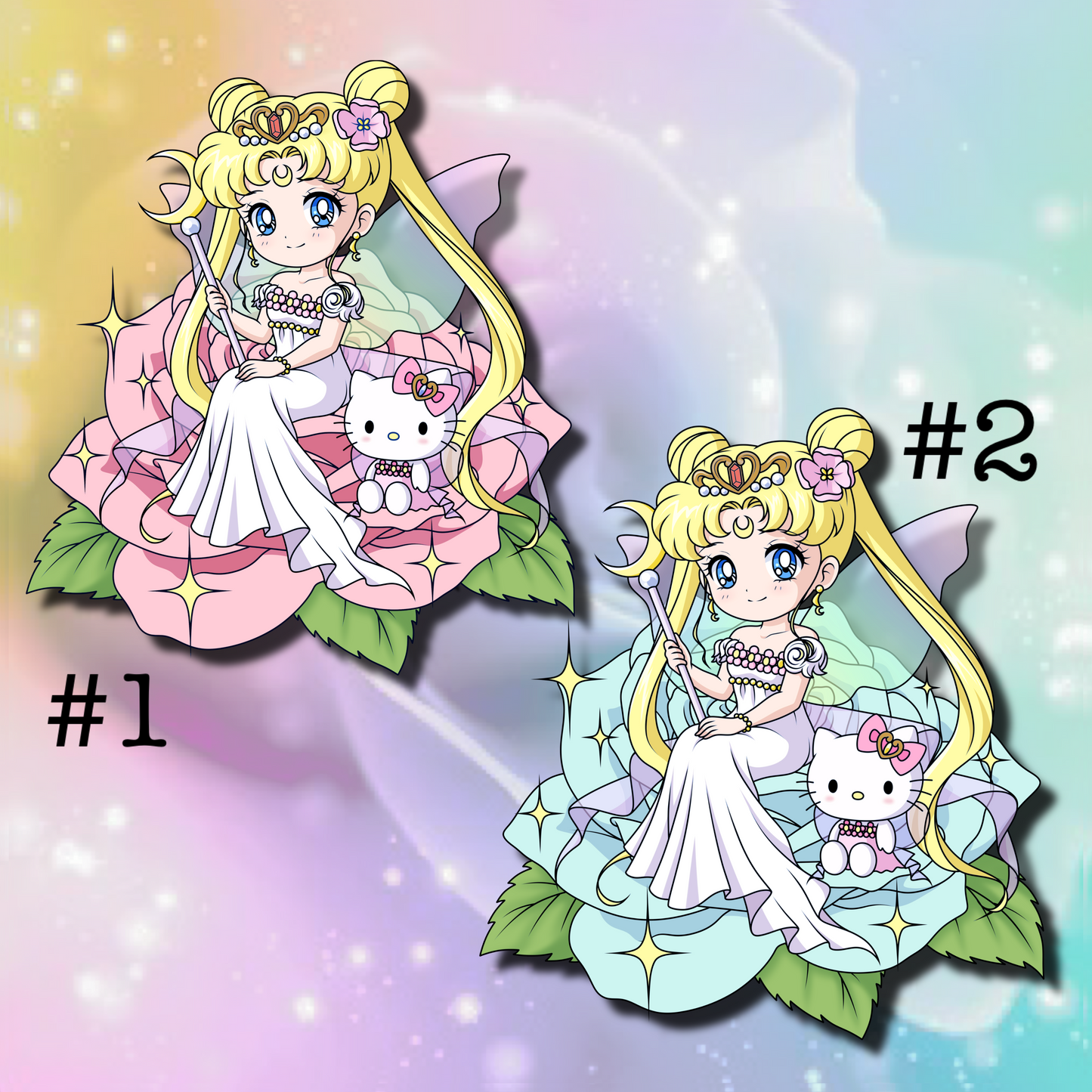 PREORDER Sailor Moon x Sanrio Pin on Pin Flower Fairies Set!