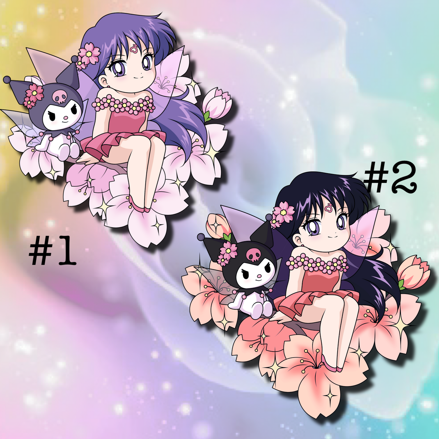 PREORDER Sailor Moon x Sanrio Pin on Pin Flower Fairies Set!