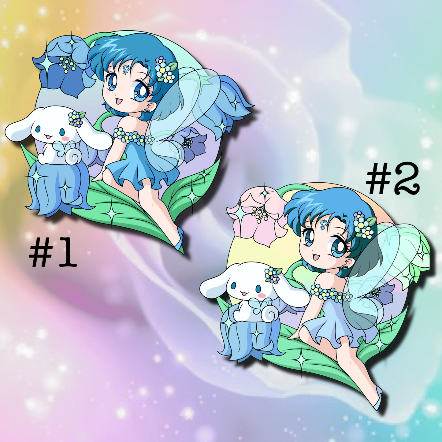 PREORDER Sailor Moon x Sanrio Pin on Pin Flower Fairies Set!