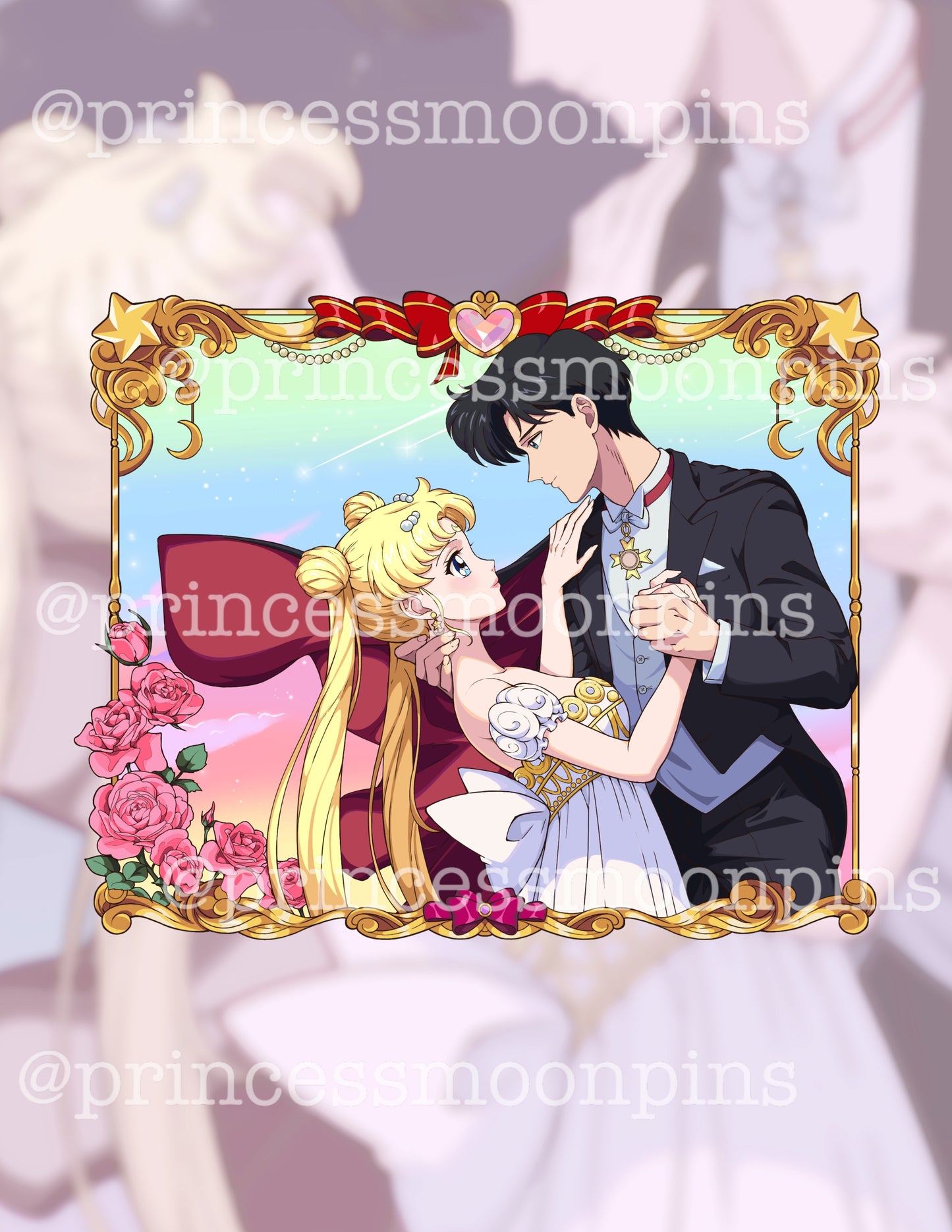 PREORDER ONLY Moonlight Dance - 3.75 inch Pin on Pin with 3D Frame!