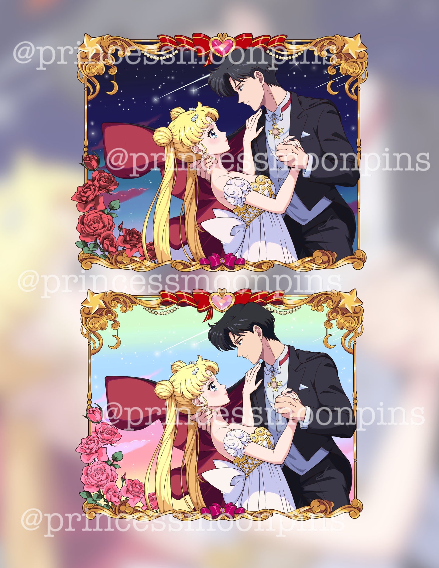 PREORDER ONLY Moonlight Dance - 3.75 inch Pin on Pin with 3D Frame!