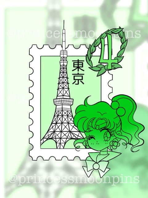 Sailor Moon Inner Scout Stamp Collection!