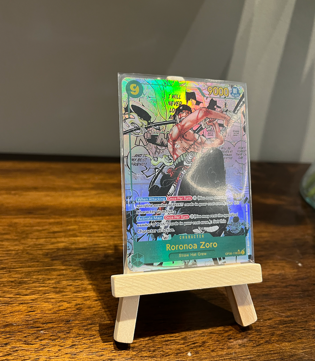 One Piece Zoro Manga Rare PROXY Holographic Card!! - NEW!