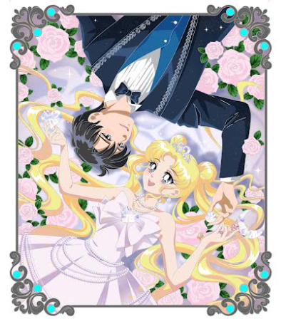 PREORDER ONLY Crystal Love - Usagi and Mamoru 4 inch Pin!