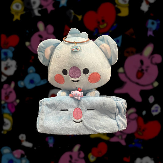 BTS RM (Koya) Character Bias Gift Pack Version - includes Plushie, Bracelet, Hair Clip, Plush Headband, and Mystery Items!