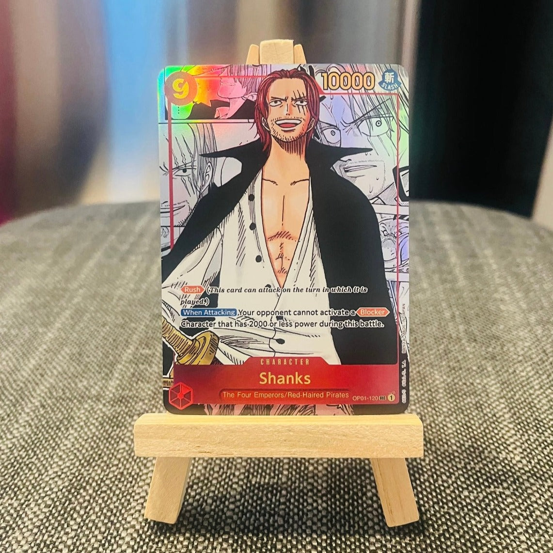 One Piece TCG Shanks Manga Rare PROXY Holographic Card!!